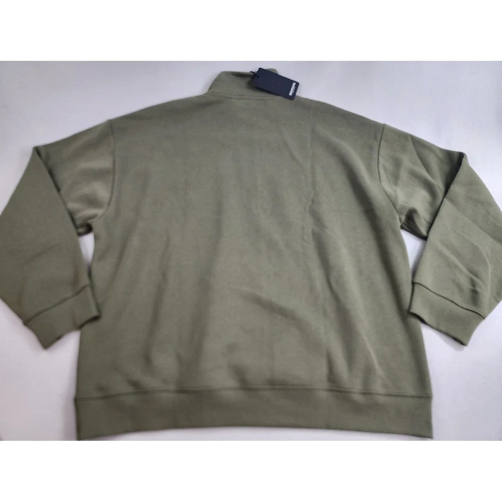 True Religion sweatshirt adult Extra Large XL zip green 108306 relaxed $129 mens